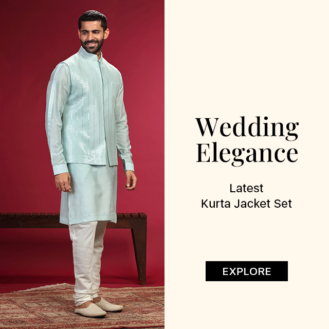 Wedding Elegance Kurta Jacket Set