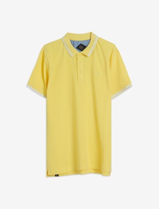 Being Human yellow polo t shirt