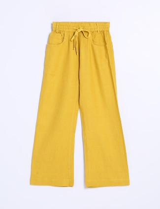 Boom mustard yellow cotton pant