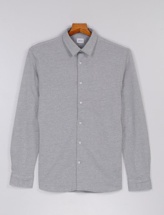Celio cotton grey full sleeves shirt