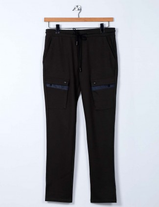 Cookyss olive cotton night track pant