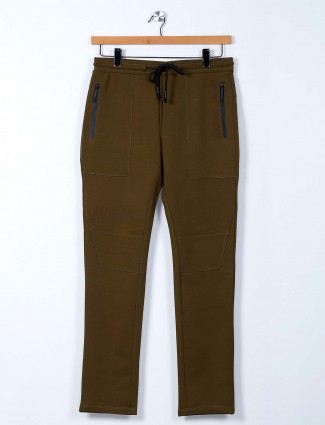 Cookyss olive cotton track pant