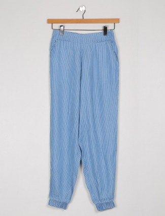 Cotton blue pretty stripe cotton pyjama