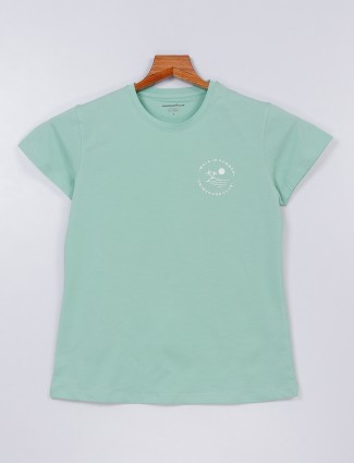 Crimsoune Club light green cotton t shirt