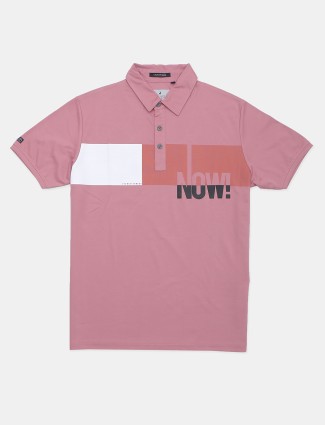 Cult Studios printed onion pink casual wear t shirt