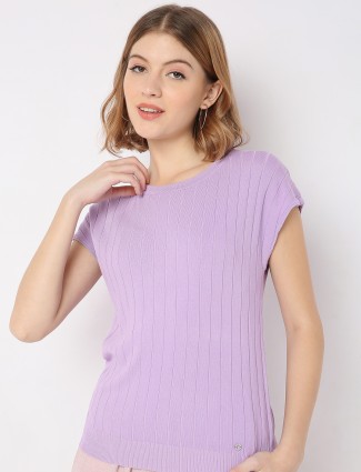 Deal lilac purple knitted top