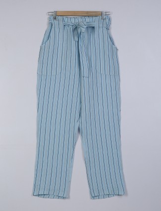 Deal sky blue cotton pant
