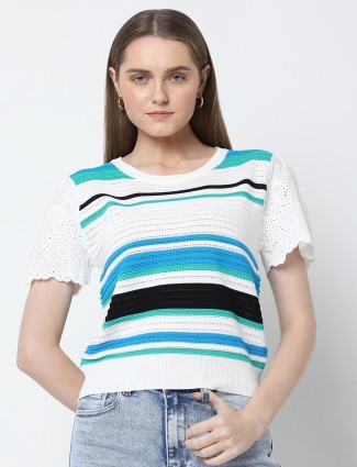 DEAL white knitted top