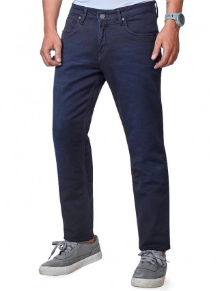 Dragon Hill navy solid mens jeans
