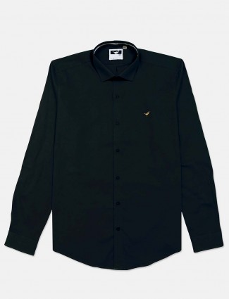 Frio black cotton full sleeve shirt for mens