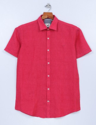 Frio red linen shirt