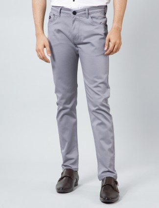 GS78 solid grey color trouser