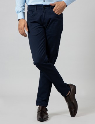 GS78 solid navy denim jeans for mens