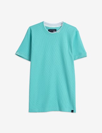 Killer cotton plain aqua t-shirt
