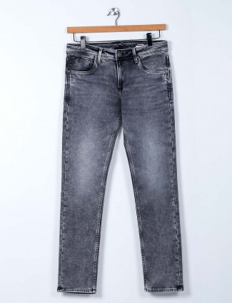 Killer light grey washed skinny fit jeans