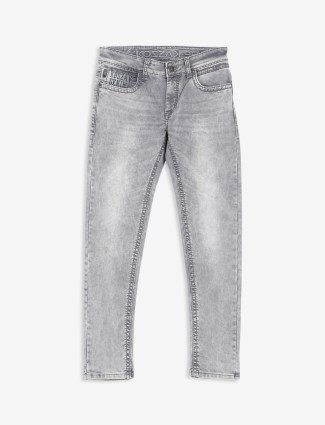 Kozzak washed grey super skinny fit jeans