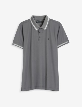 Kuch Kuch grey casual plain t shirt