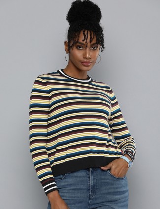 Levis multi color stripe t shirt