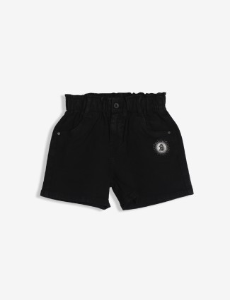Lovekins cotton solid black shorts