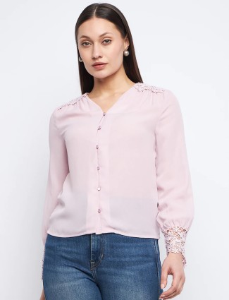 MADAME onion pink plain shirt