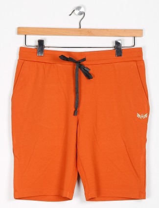 Maml orange cotton night casual shorts