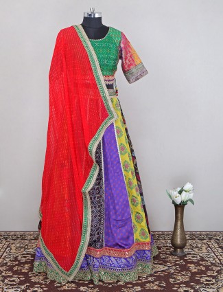 Multi color superb patola silk wedding occasions lehenga choli