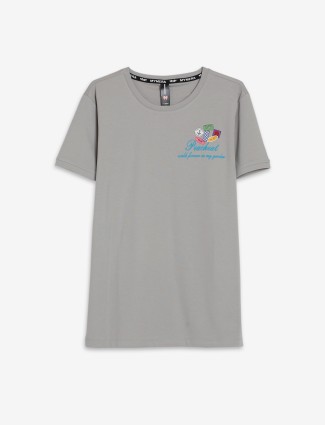 Mymera grey printed t shirt