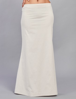 Beige lycra cotton plain petticoat - G3-WSP00018