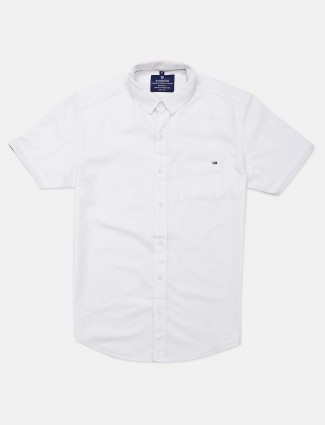 Pioneer white casual shirt