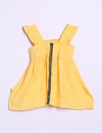 Roxy yellow plain cotton top