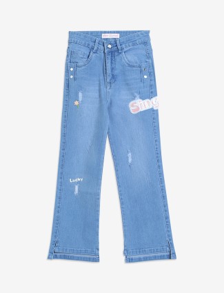 Silver Cross light blue ripped jeans