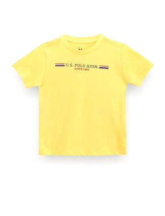 U S POLO ASSN yellow half sleeves t-shirt
