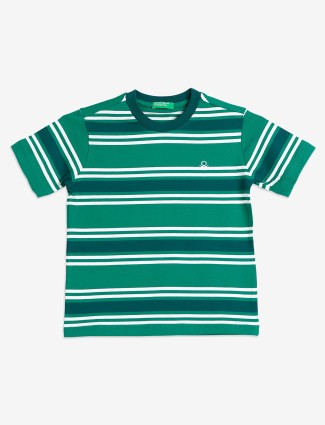 UCB green stripe t shirt