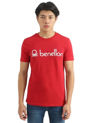 UCB red printed cotton t shirt