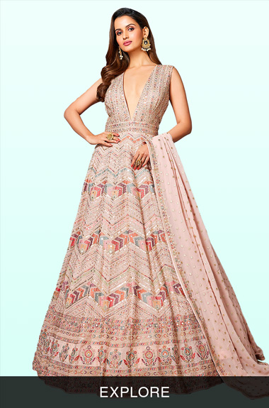 WW-1057 Designer Gwon With Pent Dupatt Set at Rs 1299 | long Anarkali Gown  in Surat | ID: 2853333967748