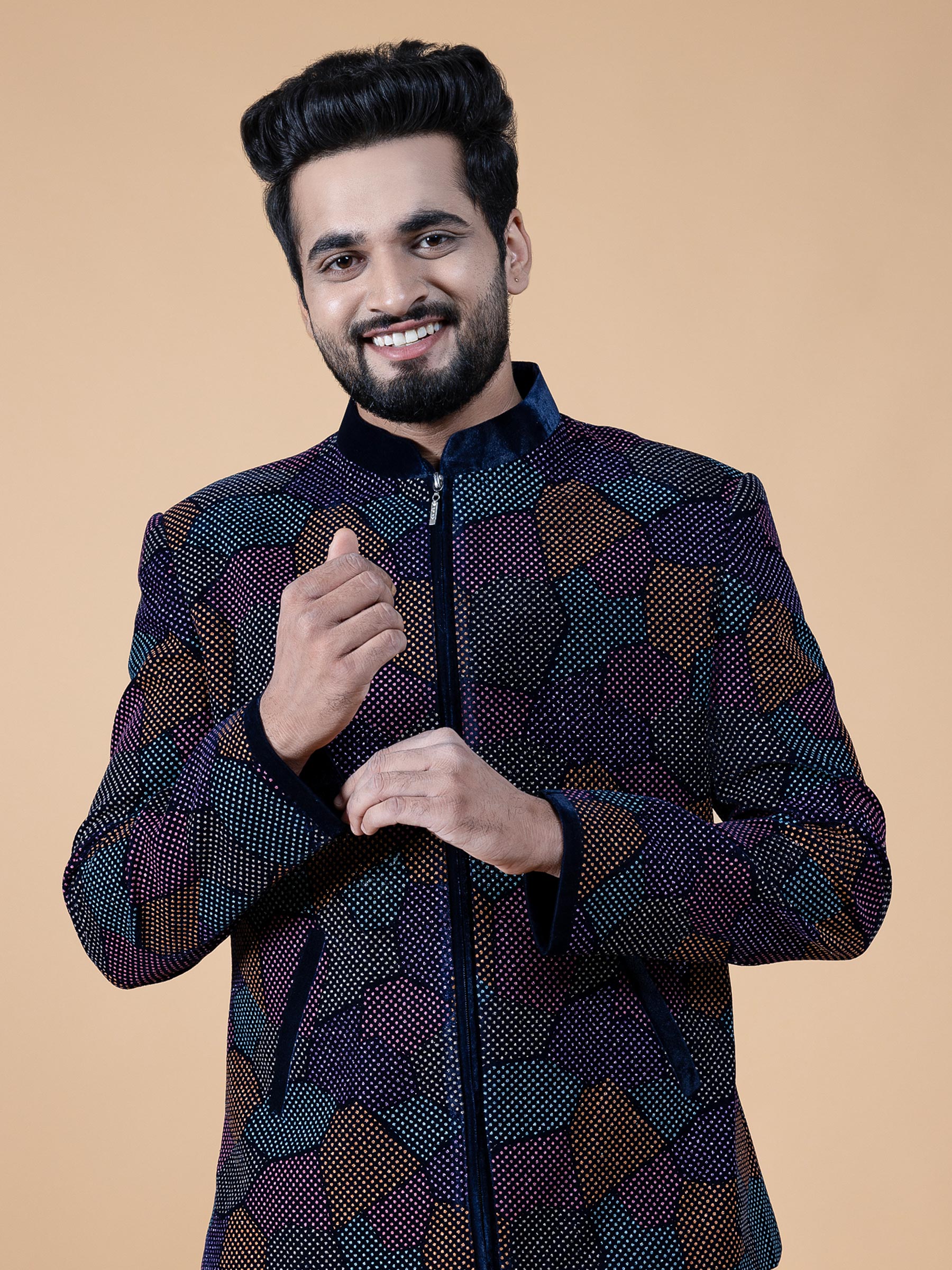 Jodhpuri deals printed blazer