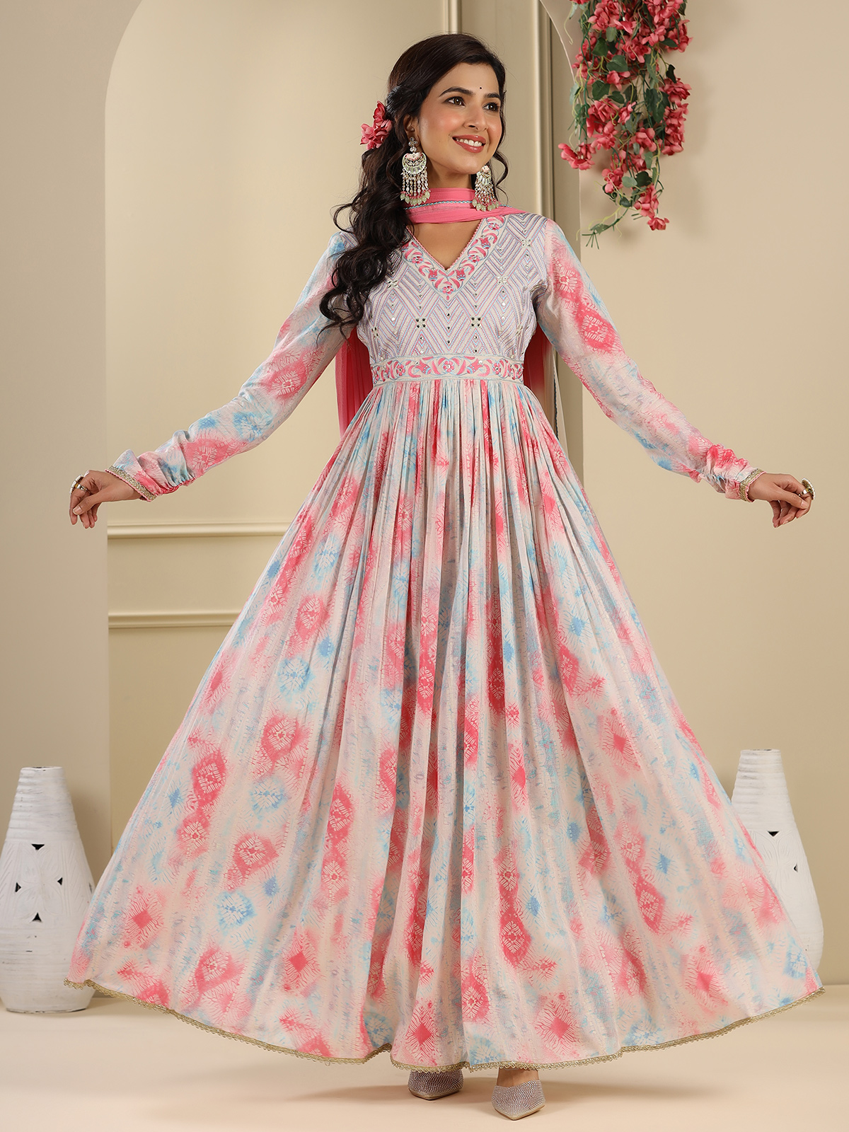 Long kurti hot sale gown style