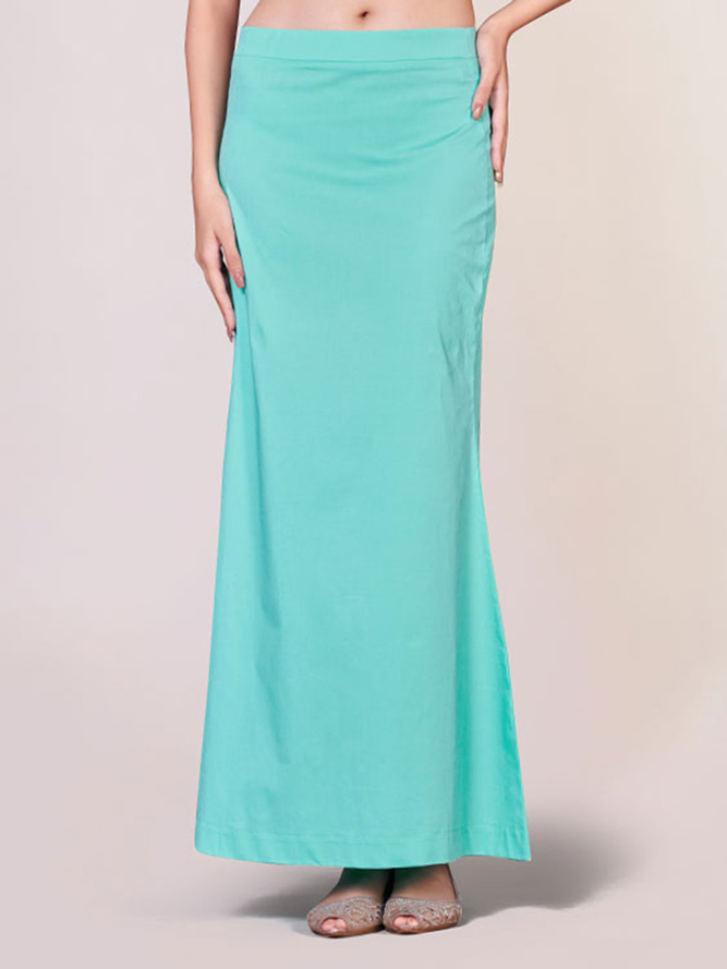 Lycra Full Elastic Saree Shapewear Petticoat(<S>)<(M)>(<L>)<(FREE BLUE>