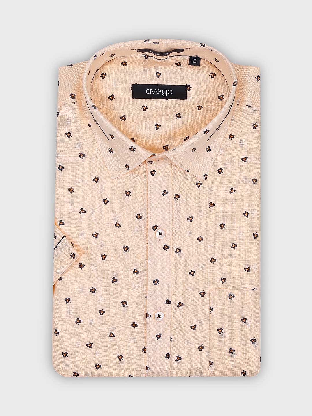 peach formal shirt