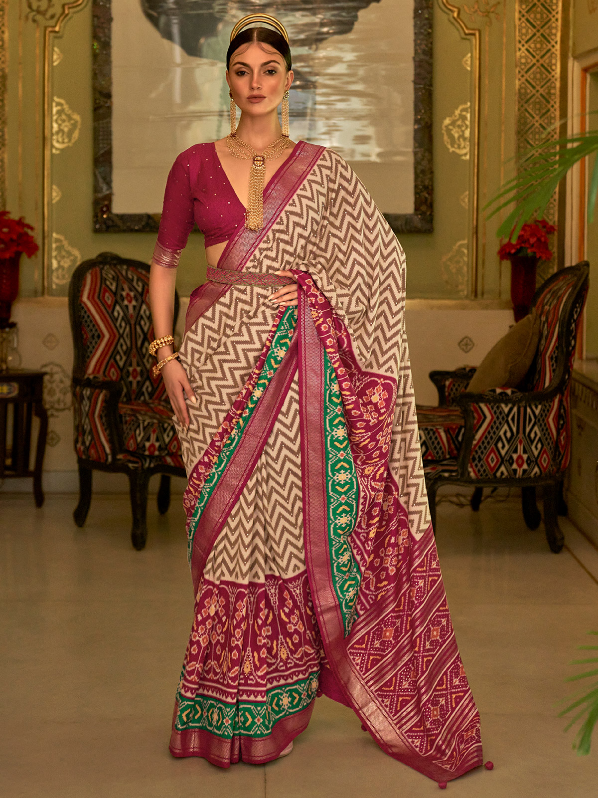 Printed Saree – MySilkLove