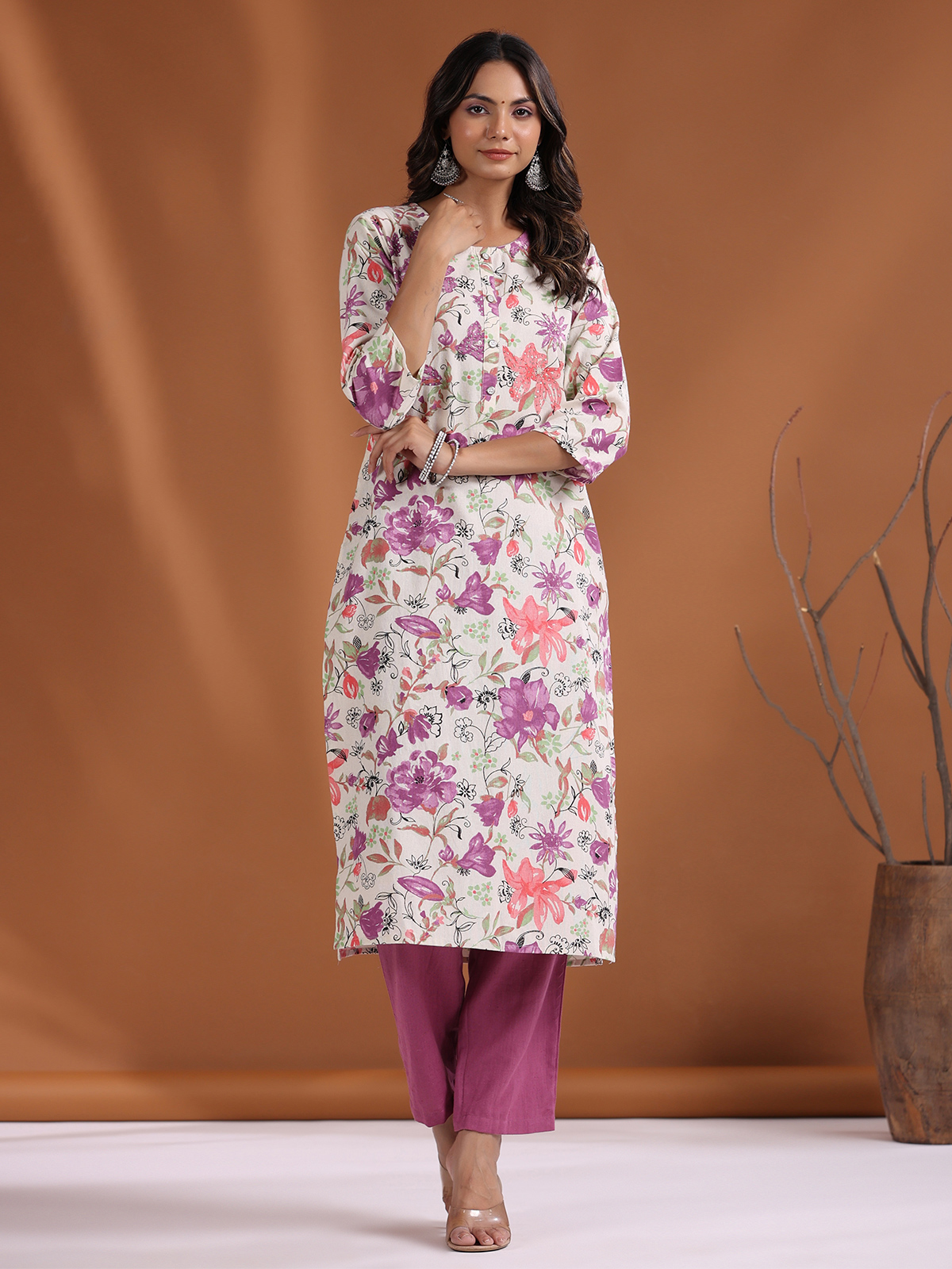 Orange Banglori Silk Straight Readymade Kurti 85831 | Pink kurti, Kurti  designs, New indian dresses
