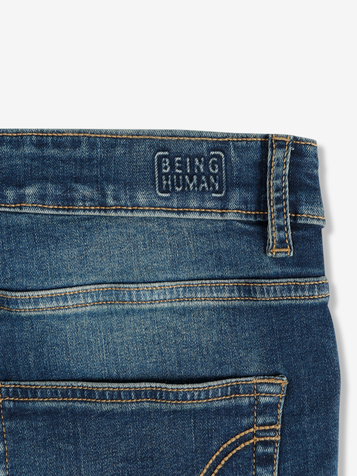 Being Human dark blue washed and ripped jeans G3 MJE4700 G3fashion