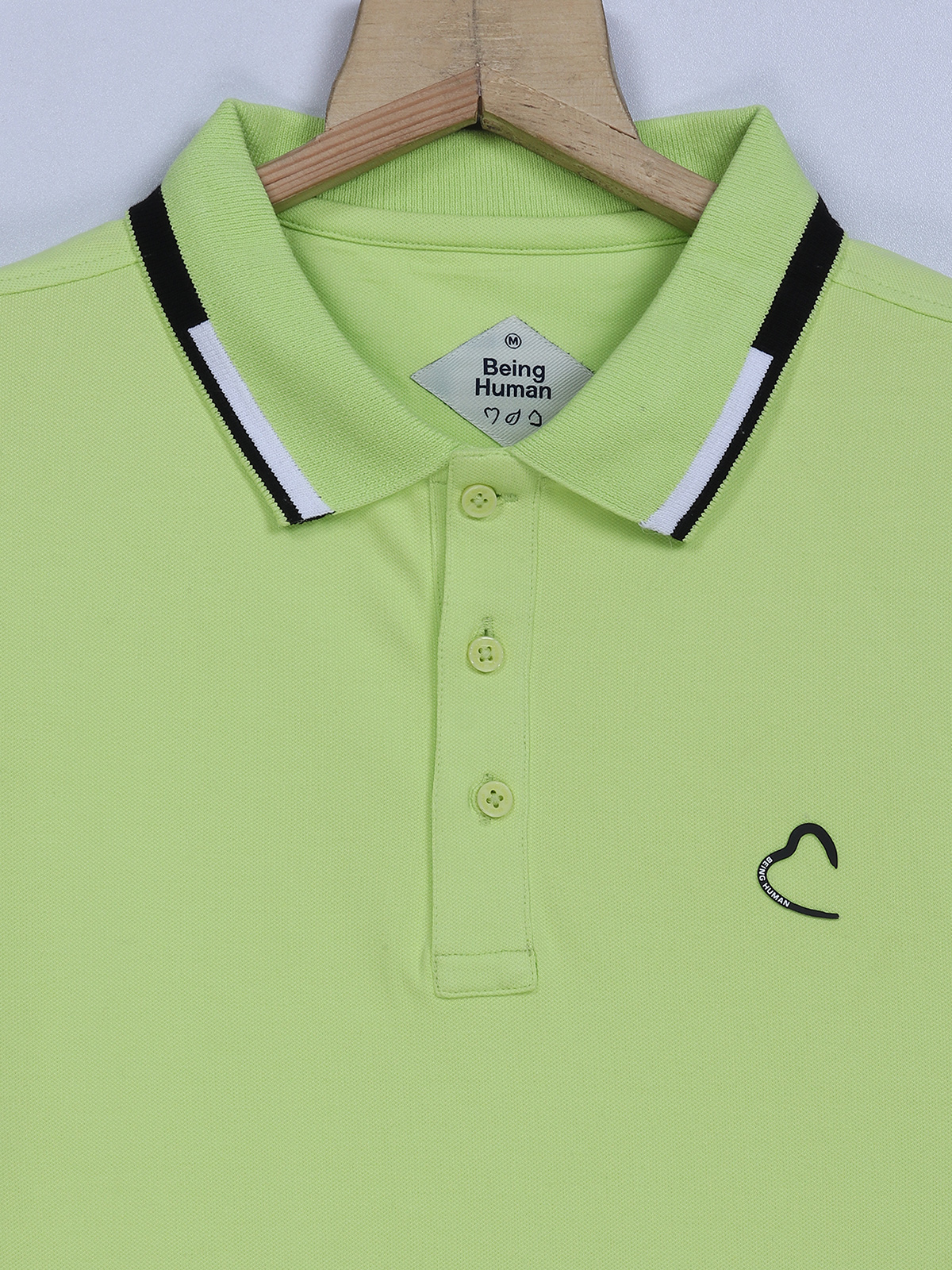 Being Human neon green plain cotton t shirt G3 MTS15789 G3fashion