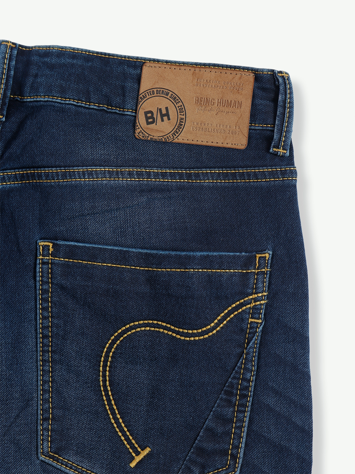 Buy CELIO Mens Blue Solid Jeans online