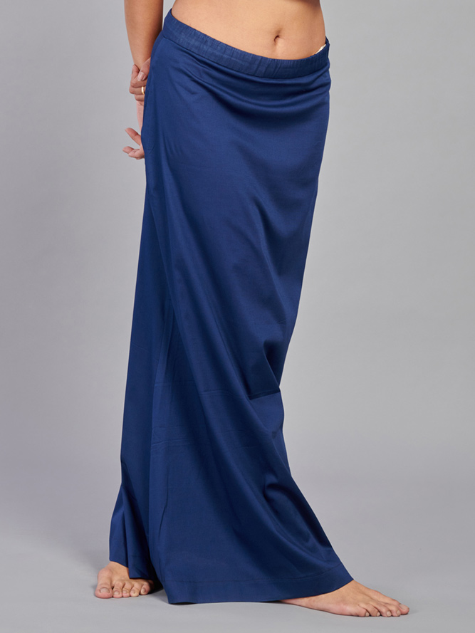 Sky blue lycra cotton saree shapewear - G3-WSP00059 