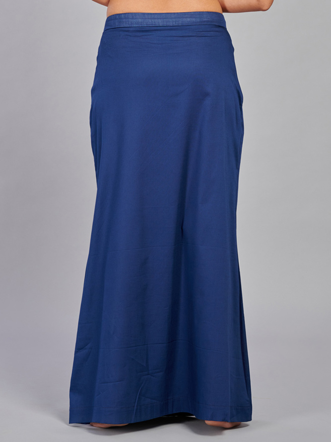 Blue lycra cotton saree shaper - G3-WSP00020
