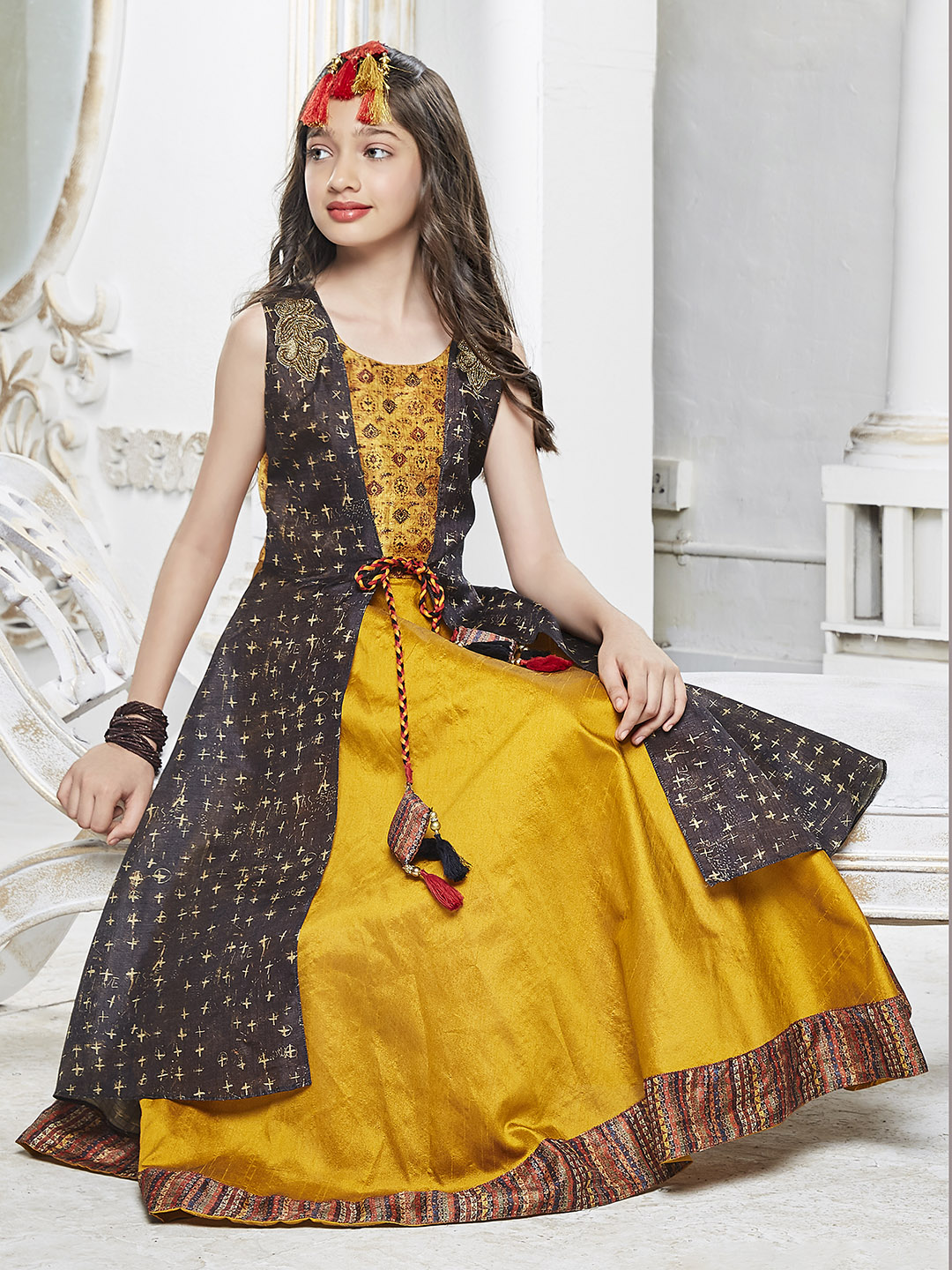 Buy Jacket Style Net Punjabi Wedding Clothing Online for Women in USA