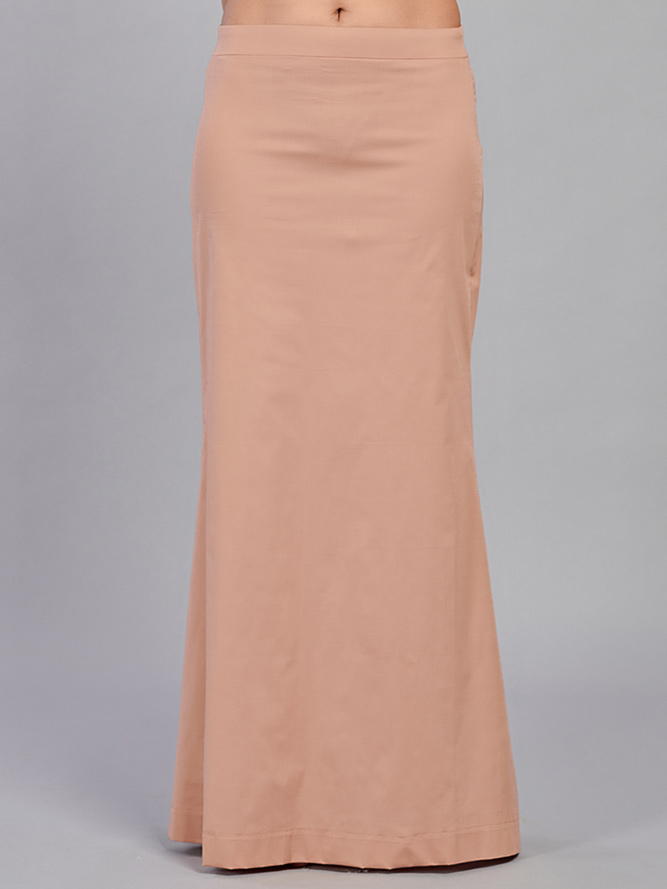 Brown plain saree shapewear - G3-WSP00021