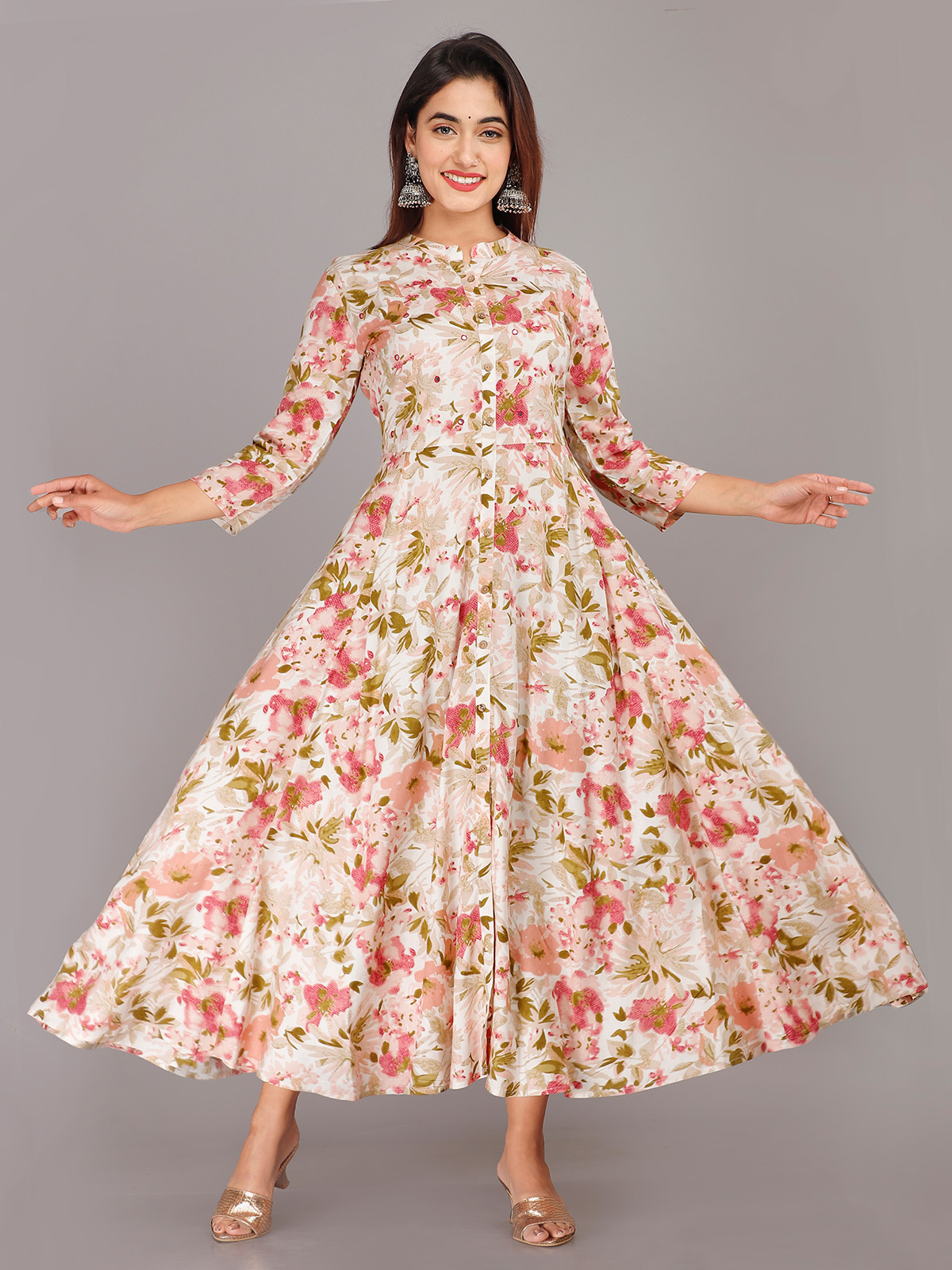 Floral print cotton kurtis sale