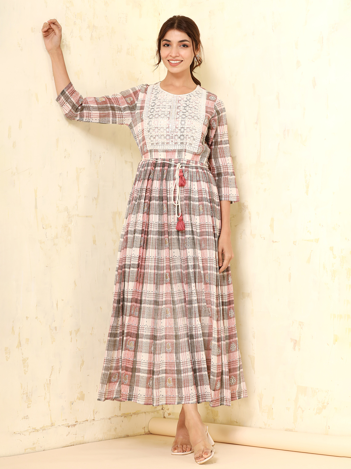 Karissa Zoomree Vol-2 Wholesale Check Print Kurtis And Bottom -  textiledeal.in